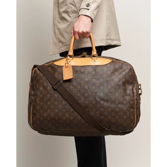 LOUIS VUITTON Monogram Alize 24 Heures Travel Bag Suitcase Vintage Unisex COA - Picture 14 of 17